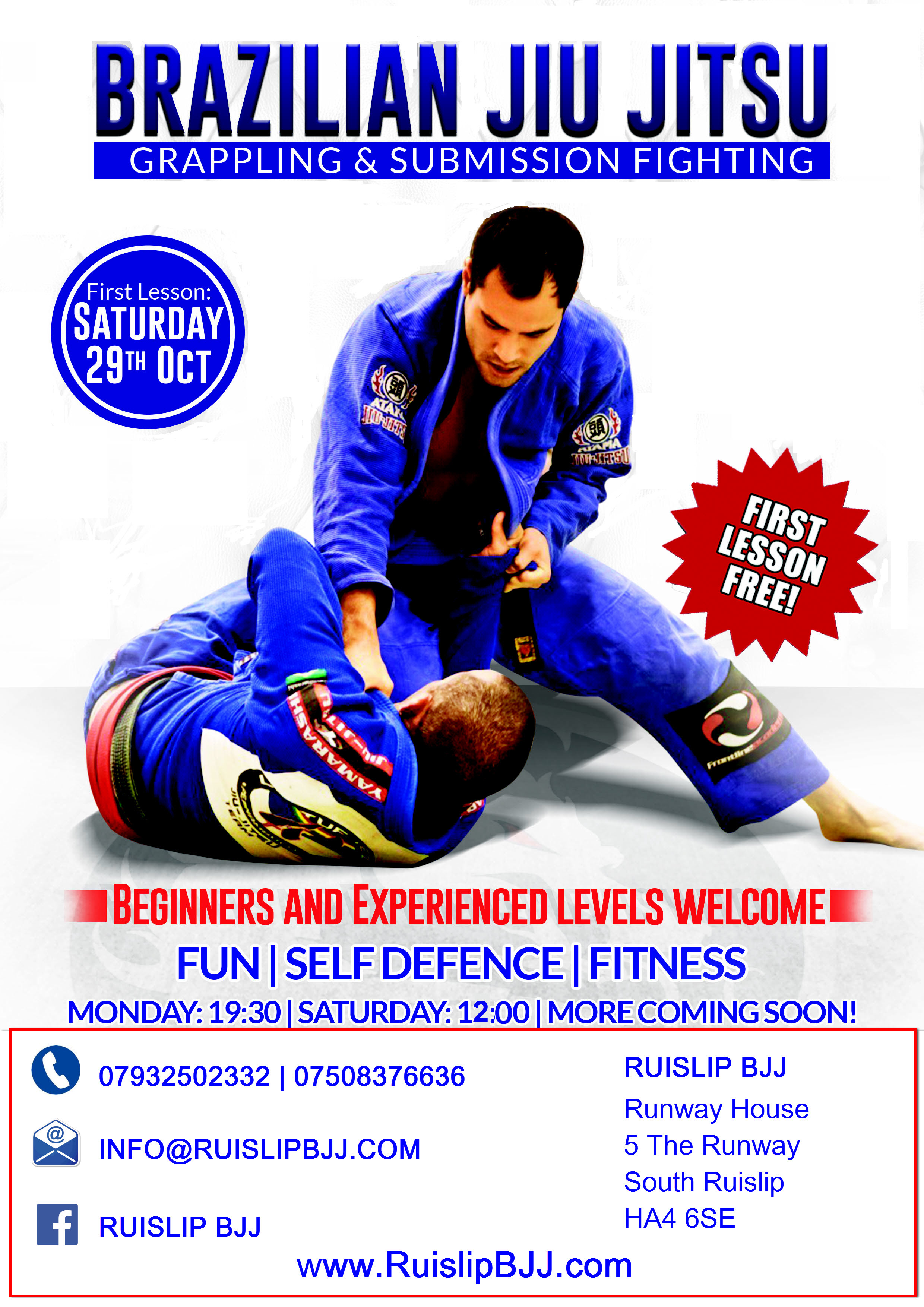 Ready for the launch! BJJ & Martial Arts Classes in Ruislip